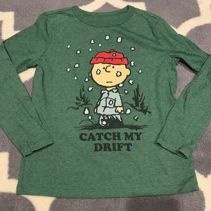 NWT Gap Kids Peanuts Holiday L/S Tee